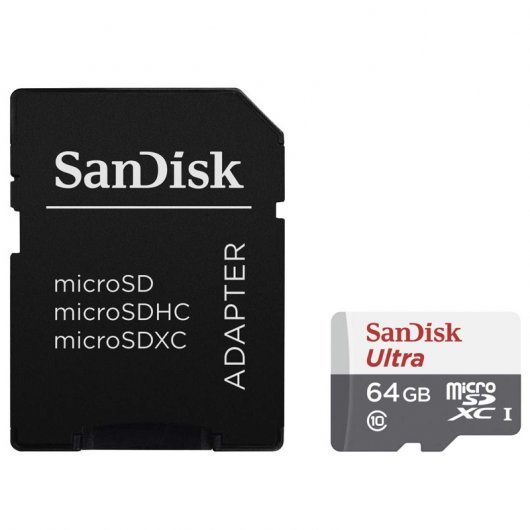 SanDisk Ultra microSDXC 64 GB con adaptador